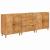 Bufet 3 pcs Maro 60 x 33 x 75 cm Lemn masiv de mango GartenMobel Dekor