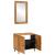 Set de mobilier pentru baie cu ușă 2 pcs Maro 62 x 33 x 58 cm GartenMobel Dekor