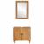 Set de mobilier pentru baie cu ușă 2 pcs Maro 62 x 33 x 58 cm GartenMobel Dekor
