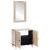 Set de mobilier pentru baie Pe perete 2 pcs Alb 62 x 33 x 58 cm GartenMobel Dekor