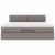 Cadru de pat otoman cu saltea Taupe 180x200cm Material GartenMobel Dekor