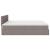 Cadru de pat otoman cu saltea Taupe 200x200 cm Material GartenMobel Dekor