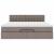 Cadru de pat otoman cu saltea Taupe 200x200 cm Material GartenMobel Dekor