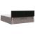 Cadru de pat otoman cu saltea Taupe 200x200 cm Material GartenMobel Dekor