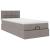 Pat otoman cu saltea Taupe 100x200 cm Stofa GartenMobel Dekor