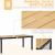 Set mobilier gradina/terasa, negru si stejar, 1 masa, 6 scaune, Abigail GartenVIP DiyLine