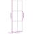 Ușă glisantă, alb, 76x205 cm, sticlă securizată/aluminiu GartenMobel Dekor