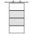 Ușă glisantă, negru, 102,5x205 cm, sticlă securizată/aluminiu GartenMobel Dekor