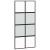 Ușă glisantă, negru, 102,5x205 cm, sticlă securizată/aluminiu GartenMobel Dekor