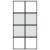 Ușă glisantă, negru, 102,5x205 cm, sticlă securizată/aluminiu GartenMobel Dekor