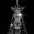 Candelabru cu mărgele, argintiu, 8 becuri E14 GartenMobel Dekor