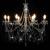 Candelabru cu mărgele, argintiu, 8 becuri E14 GartenMobel Dekor