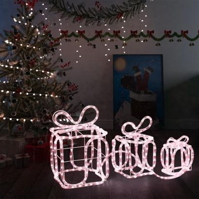 Decorațiune Crăciun cutii de cadou 180 leduri interior/exterior GartenMobel Dekor