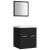 Set mobilier de baie, negru, lemn prelucrat GartenMobel Dekor