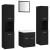 Set mobilier de baie, negru, lemn prelucrat GartenMobel Dekor