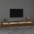 Comodă TV cu lumini LED, stejar fumuriu, 270x35x40 cm GartenMobel Dekor