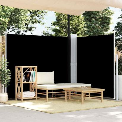 Copertină laterală retractabilă, negru, 180x600 cm GartenMobel Dekor