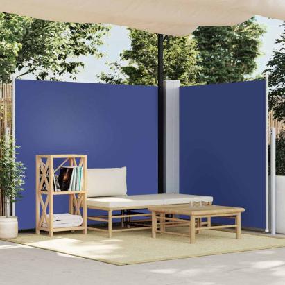 Copertină laterală retractabilă, albastru, 180x600 cm GartenMobel Dekor