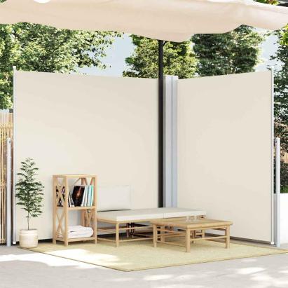 Copertină laterală retractabilă, crem, 200x600 cm GartenMobel Dekor