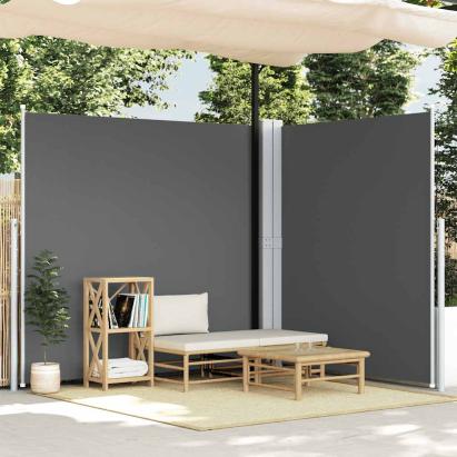 Copertină laterală retractabilă, antracit, 220x600 cm GartenMobel Dekor