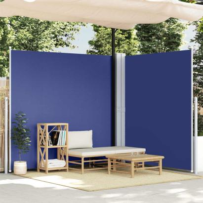 Copertină laterală retractabilă, albastru, 220x600 cm GartenMobel Dekor