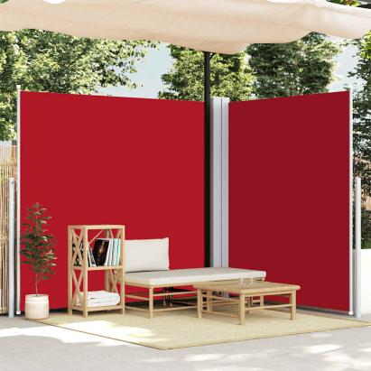 Copertină laterală retractabilă, roșu, 220x600 cm GartenMobel Dekor