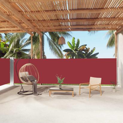 Copertina laterală retractabilă, roșu, 160x1000 cm GartenMobel Dekor