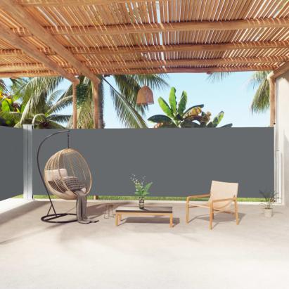 Copertină laterală retractabilă, antracit, 180x1000 cm GartenMobel Dekor