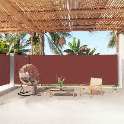Copertină laterală retractabilă, maro, 180x1000 cm GartenMobel Dekor