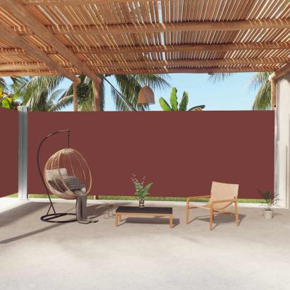 Copertină laterală retractabilă, maro, 220x1000 cm GartenMobel Dekor