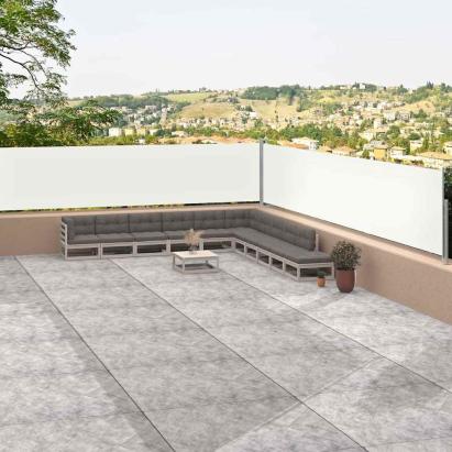 Copertină laterală retractabilă, crem, 117x1200 cm GartenMobel Dekor