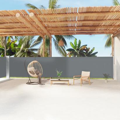 Copertină laterală retractabilă, antracit, 160x1200 cm GartenMobel Dekor