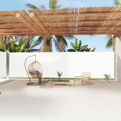 Copertină laterală retractabilă, crem, 200x1200 cm GartenMobel Dekor