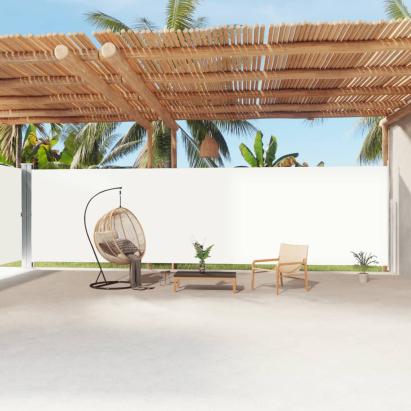 Copertină laterală retractabilă, crem, 220x1200 cm GartenMobel Dekor