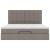 Cadru de pat otoman cu saltea Taupe 180x200cm Material GartenMobel Dekor