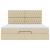 Cadru de pat otoman cu saltea crem 160x200cm stofa GartenMobel Dekor