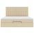 Cadru de pat otoman cu saltea crem 160x200cm stofa GartenMobel Dekor