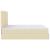 Cadru de pat otoman cu saltea crem 160x200cm stofa GartenMobel Dekor