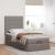Cadru de pat otoman cu saltea Taupe 100x200cm Material GartenMobel Dekor