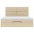 Cadru de pat otoman cu saltea crem 160x200cm stofa GartenMobel Dekor