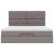 Cadru de pat otoman cu saltea Taupe 180x200cm Material GartenMobel Dekor