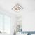 Lustra LED KEREN 24W, Diametru 26cm, Patrata, lumina Rece/Calda/Neutra, Alb ModernLight Concept
