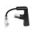 Baterie Lavoar cu Dus Extractibil, Alama Sanitara, Crom si Negru, MP016H/C ModernLight Concept