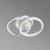 Lustra LED VERTEX CIRCULA 24W, 2 Cercuri, lumina Rece/Calda/Neutra, Alb ModernLight Concept