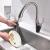 Baterie Bucatarie cu Dus Extractibil, Alama Sanitara, Crom, W058 ModernLight Concept