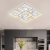 Lustra LED cu telecomanda FELIX 107W, 5 Patrate, lumina Rece/Calda/Neutra, Dimabila, Alb ModernLight Concept