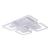 Lustra LED cu telecomanda FELIX 107W, 5 Patrate, lumina Rece/Calda/Neutra, Dimabila, Alb ModernLight Concept