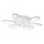 Lustra LED cu telecomanda SUNFLOWER 98W, 9 Elemente, lumina Rece/Calda/Neutra, Dimabila, Alb ModernLight Concept