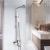 Coloana de dus, Inox, para patrata, efect ploaie, 3 functii, montare pe perete, Satinat, Accesorii Incluse, LY005 ModernLight Concept