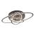 Lustra LED cu telecomanda GENTIANA 75W, 3 Elipse, lumina Rece/Calda/Neutra, Dimabila, Negru ModernLight Concept